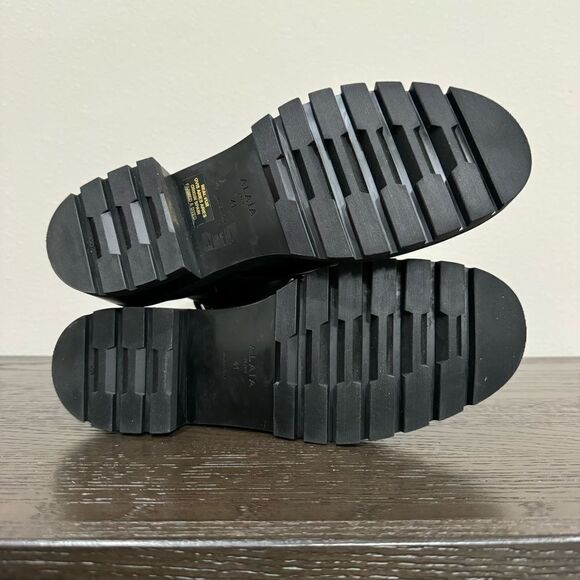 Alaia Shearling Lined Calf Leather Combat Boots Lace Up‎ Size 41 EU / 11 US - Picture 5 of 16